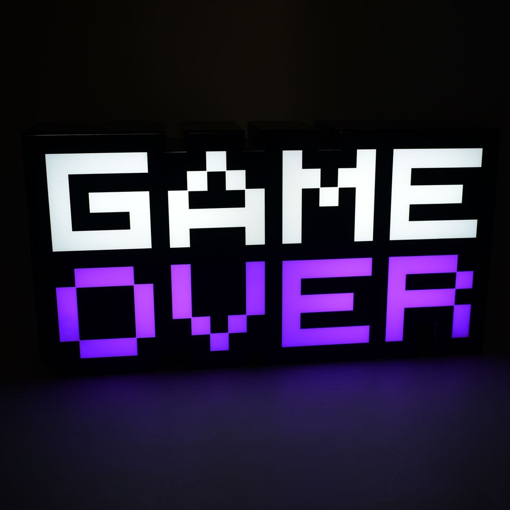 Gaming Διακοσμητικό Φωτιστικό LED USB Game Over